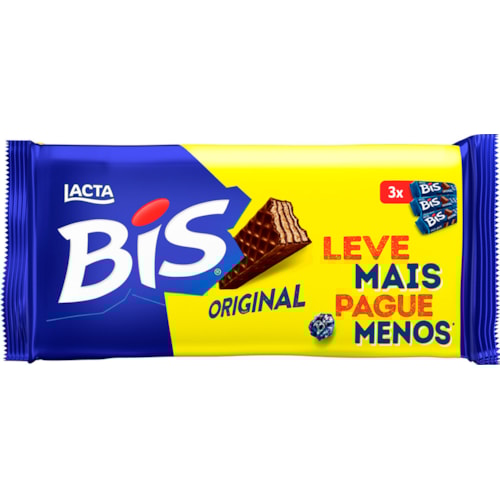 Chocolate Bis Ao Leite 3Un 302,4g