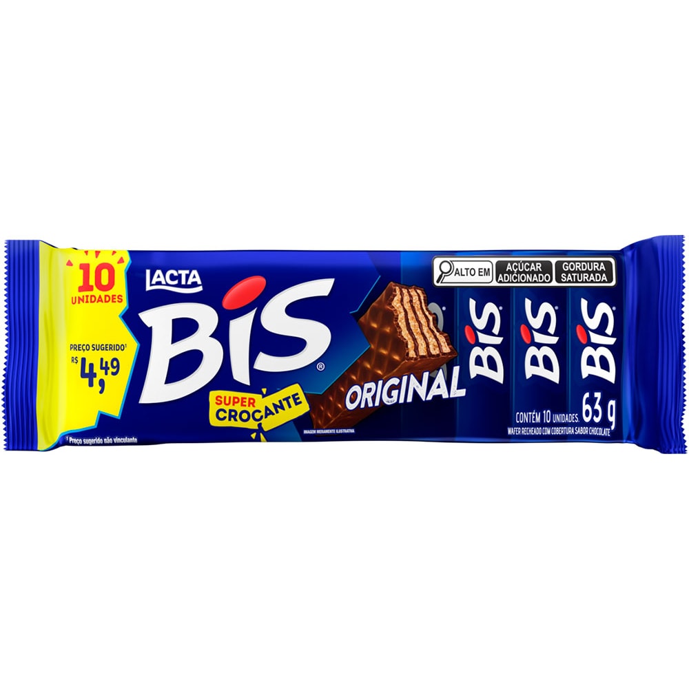 Chocolate Bis Ao Leite 63g - Destro
