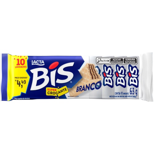 Chocolate Bis Laka Branco 63g