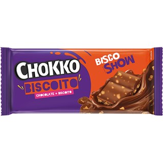 Chocolate Chokko Biscoito Em Barra 65g