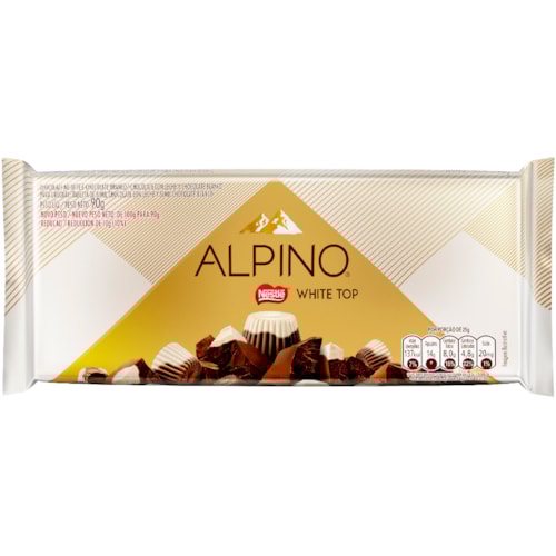 Chocolate em Barra Alpino Nevado Nestlé 90g