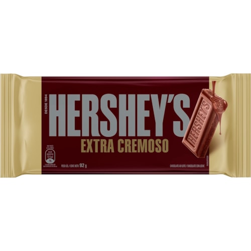 Chocolate em Barra Hershey’s Ao Leite 92g