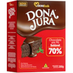 Chocolate Em Pó Dona Jura Solúvel 70% 200g