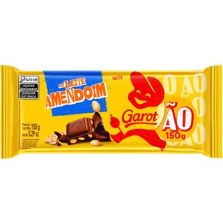 Chocolate Garoto Ao Leite Amendoim Em Barra 150g