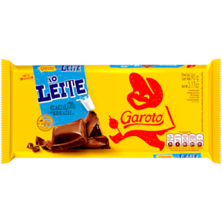 Chocolate Garoto ao Leite em Barra 90g