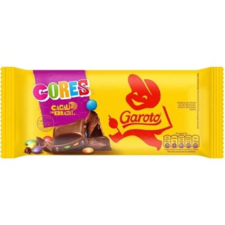 Chocolate Garoto Cores Em Barra 80g
