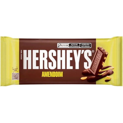 Chocolate Hershey's em Barra Amendoim 82g