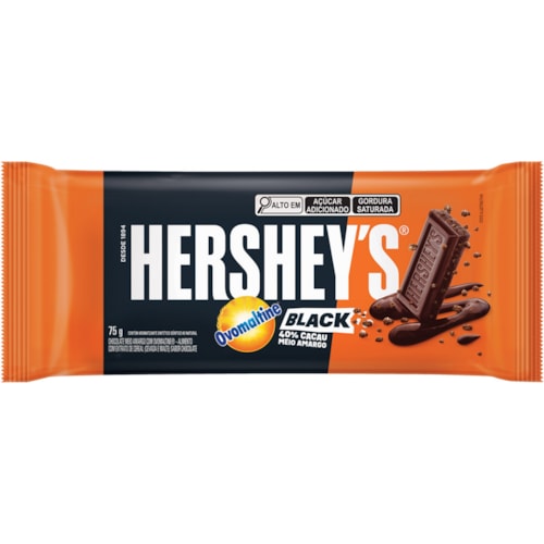 Chocolate Hershey's Meio Amargo Ovomaltine Barra 75g