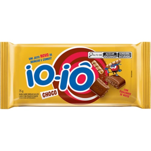 Chocolate IO-IÔ Wafer Barra 75g