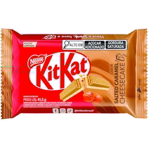 Chocolate Kit Kat Caramelo Salgado CheeseCake 41,5g