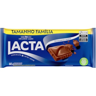 Chocolate Lacta Ao Leite Em Barra 145g
