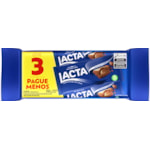 Chocolate Lacta Ao Leite Promo 3x180g