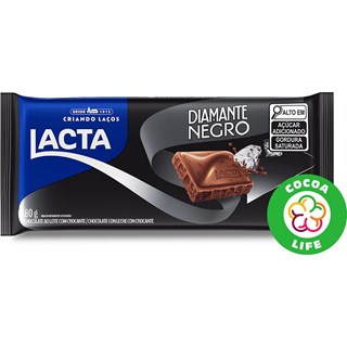 Chocolate Lacta Diamante Negro Em Barra 80g