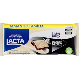 Chocolate Lacta Laka/Diamante Negro Em Barra 145g
