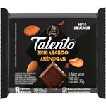 Chocolate Meio Amargo Talento 25g