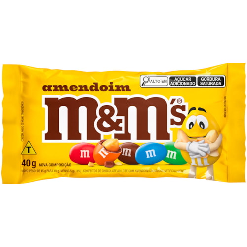 Chocolate M&M's Amendoim 40g