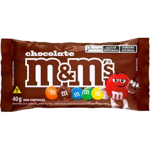Chocolate M&M's Ao Leite 40g