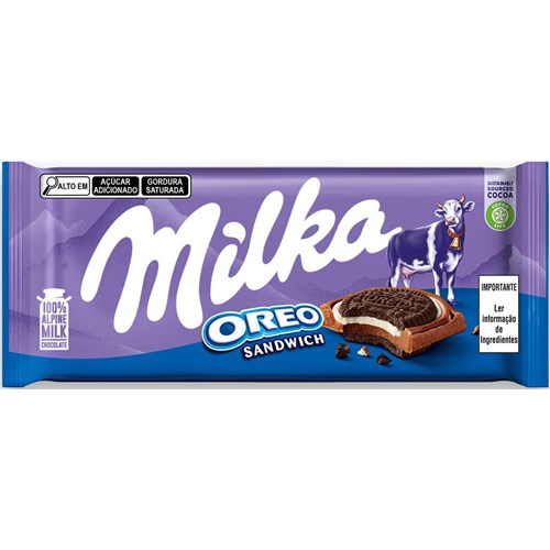 Chocolate Milka Oreo Sandwich Barra 100g