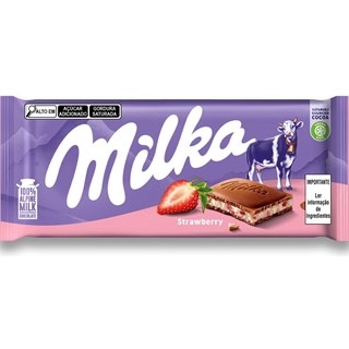 Chocolate Milka Strawberry Barra 100g