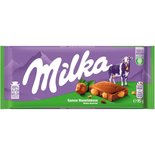 Chocolate Milka Whole Hazelnuts 95g