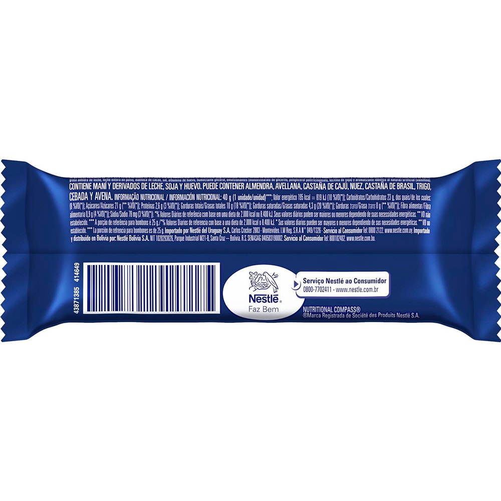 Chocolate Nestlé Charge 40g - Destro