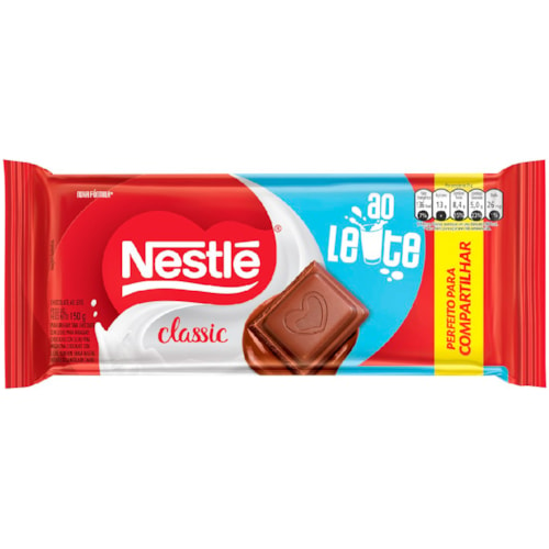 Chocolate Nestlé Classic ao Leite 150g