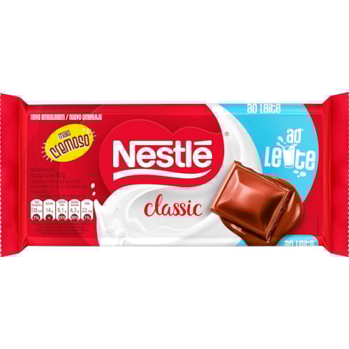 Chocolate Nestlé Classic ao Leite 90g