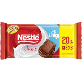 Chocolate Nestlé Classic Ao Leite Barra 80g Promo