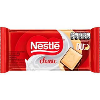 Chocolate Nestlé Classic Duo Em Barra 80g
