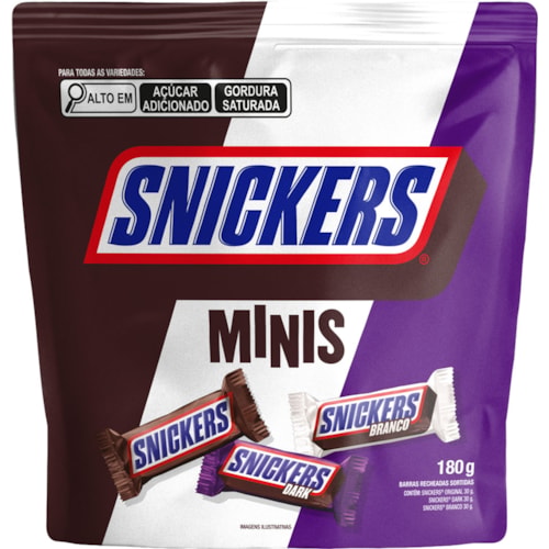 Chocolate Snickers Minis Sortidos 180g