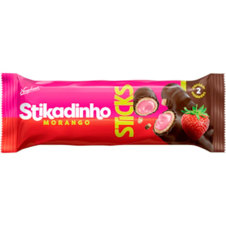Chocolate Stikadinho Sticks Sabor Morango 29g