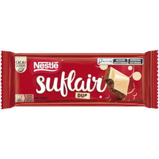 Chocolate Suflair Duo Ao Leite e Branco 50g