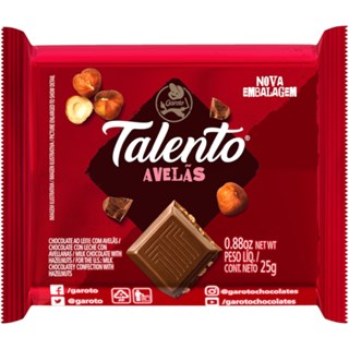 Chocolate Talento Garoto Avelã 25g