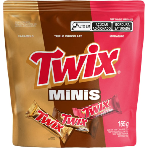Chocolate Twix Minis Sortidos 180g