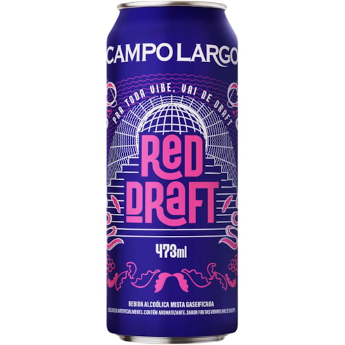 Chopp de Vinho Campo Largo Red Draft Lata 473ml