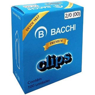 Clips Galvanizado Bacchi No 2/0 - 100 Unidades