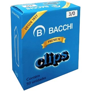Clips Galvanizado Bacchi No 3/0 - 50 Unidades