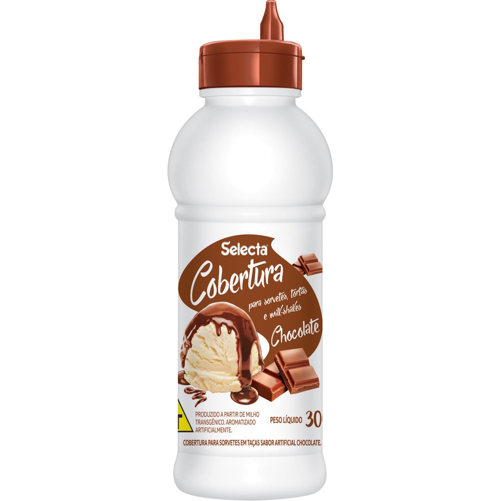 Cobertura de Chocolate Para Sorvete Selecta 300g - Destro