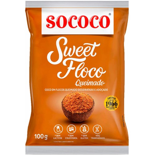 Coco Ralado Sococo Floco Queimados 100g
