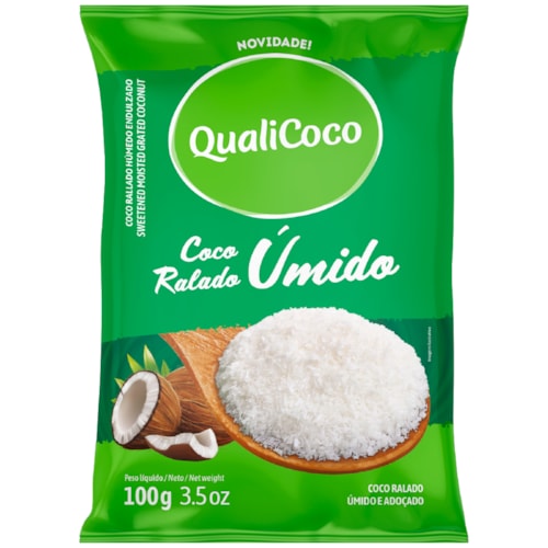 Coco Ralado Úmido Qualicoco Adoçado 100g