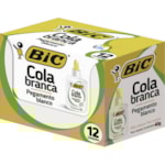Cola Escolar Bic Branca 40g 12 Unidades