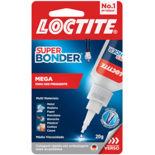 Cola Super Bonder Loctite Mega 20g