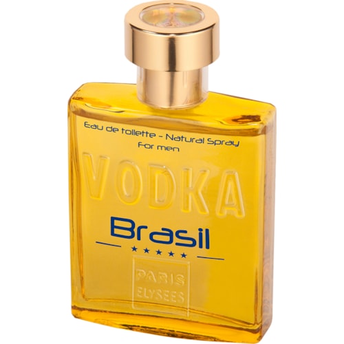 Colônia Masculina Vodka Brasil Yellow Paris Elysees 100ml