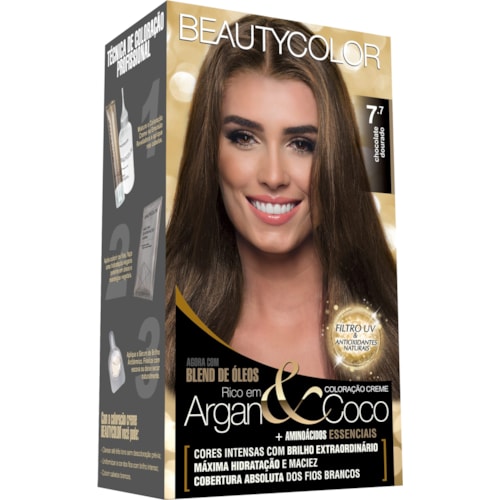 Coloração Beautycolor Chocolate Dourado 7.7