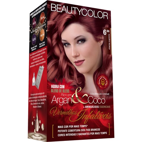 Coloração Beautycolor Vermelho Intenso 6.66