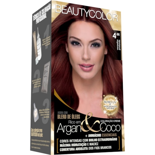 Coloração Beautycolor Vermelho Profundo 4.66