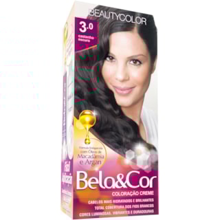 Coloração Bela&Cor Castanho Escuro 3.0