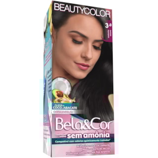 Coloração Bela&Cor Castanho Escuro 3.0