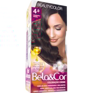 Coloração Bela&Cor Castanho Médio 4.0