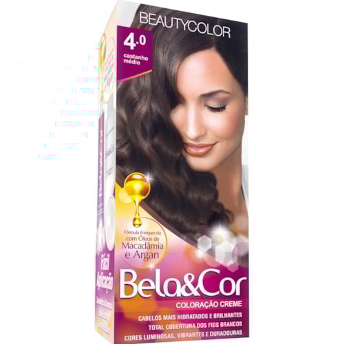 Coloração Bela&Cor Castanho Médio 4.0